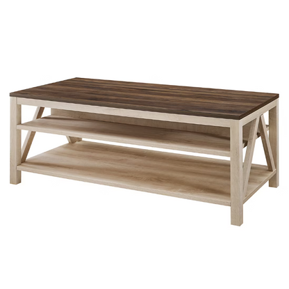 48" Modern Farmhouse A-Frame Coffee Table