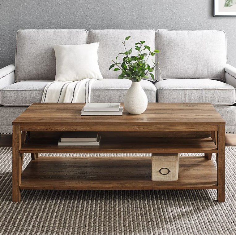 48" Modern Farmhouse A-Frame Coffee Table