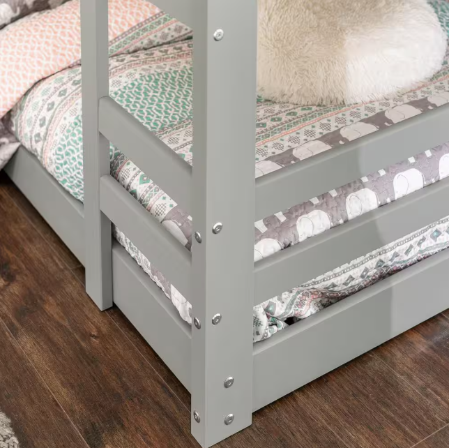 Solid Wood Twin Over Twin Bunk Bed