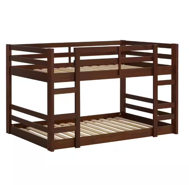 Solid Wood Twin Over Twin Bunk Bed
