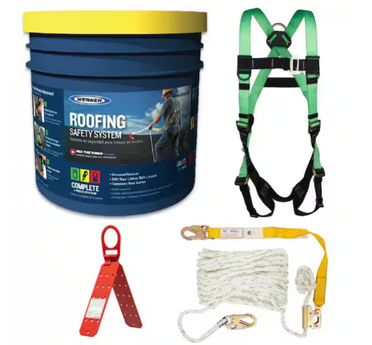 Fall Protection Roofing Safety System Compliance Kit