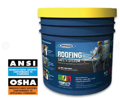 Fall Protection Roofing Safety System Compliance Kit