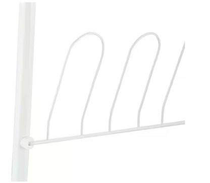 57.5 in. H 18-Pair White Metal Hanging Shoe Organizer