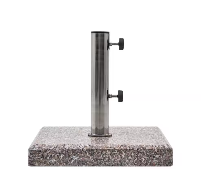 Heavy Duty Square Granite Patio Umbrella Base - 42 lbs