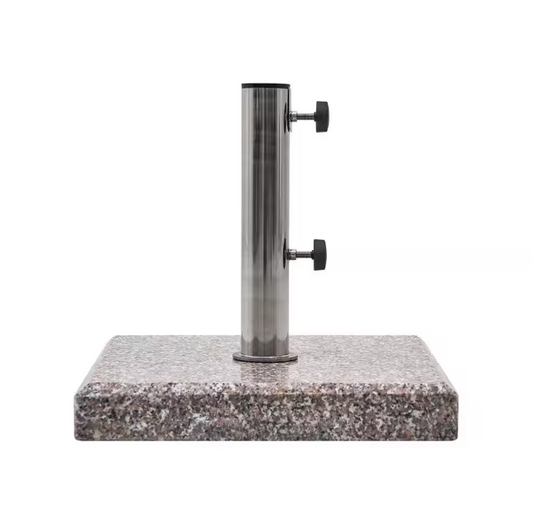 Heavy Duty Square Granite Patio Umbrella Base - 42 lbs