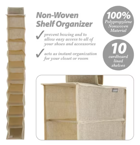 Fabric Hanging Shoe Organizer