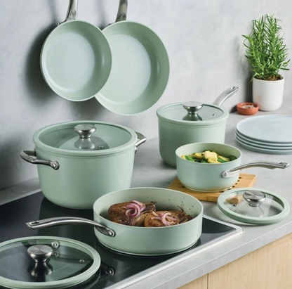 Circulon Halo with LaserDefense 10-piece Ceramic Nonstick Cookware Set