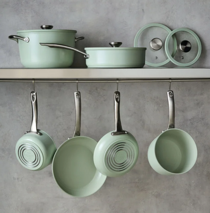 Circulon Halo with LaserDefense 10-piece Ceramic Nonstick Cookware Set