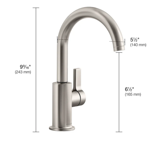 Kohler Vybe Beverage Faucet With Aquifer+ Water Purification System