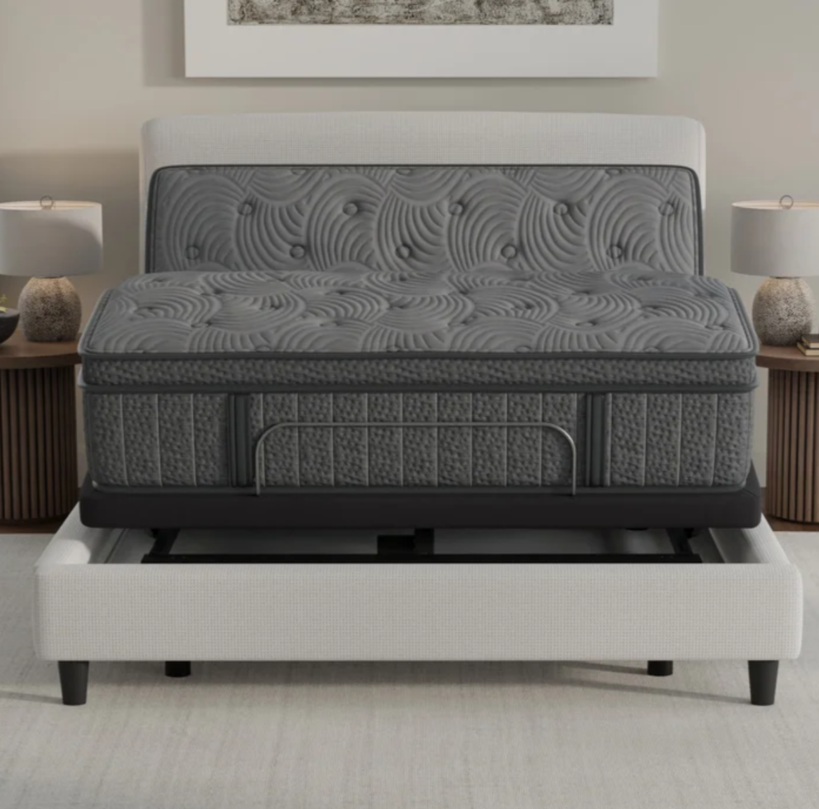 Sleep Science Solara 14" Hybrid Euro Top Memory Foam Mattress with Adjustable Base