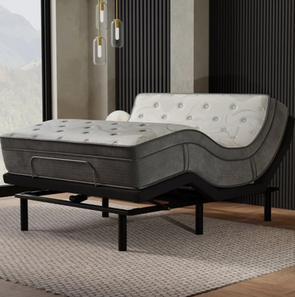 Sleep Science 13" Bamboo Cool Luxe Firm King Memory Foam Mattress with Adjustable Base
