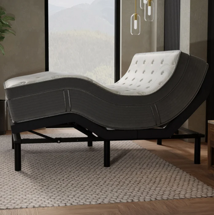 Sleep Science 13" Bamboo Cool Luxe Firm King Memory Foam Mattress with Adjustable Base