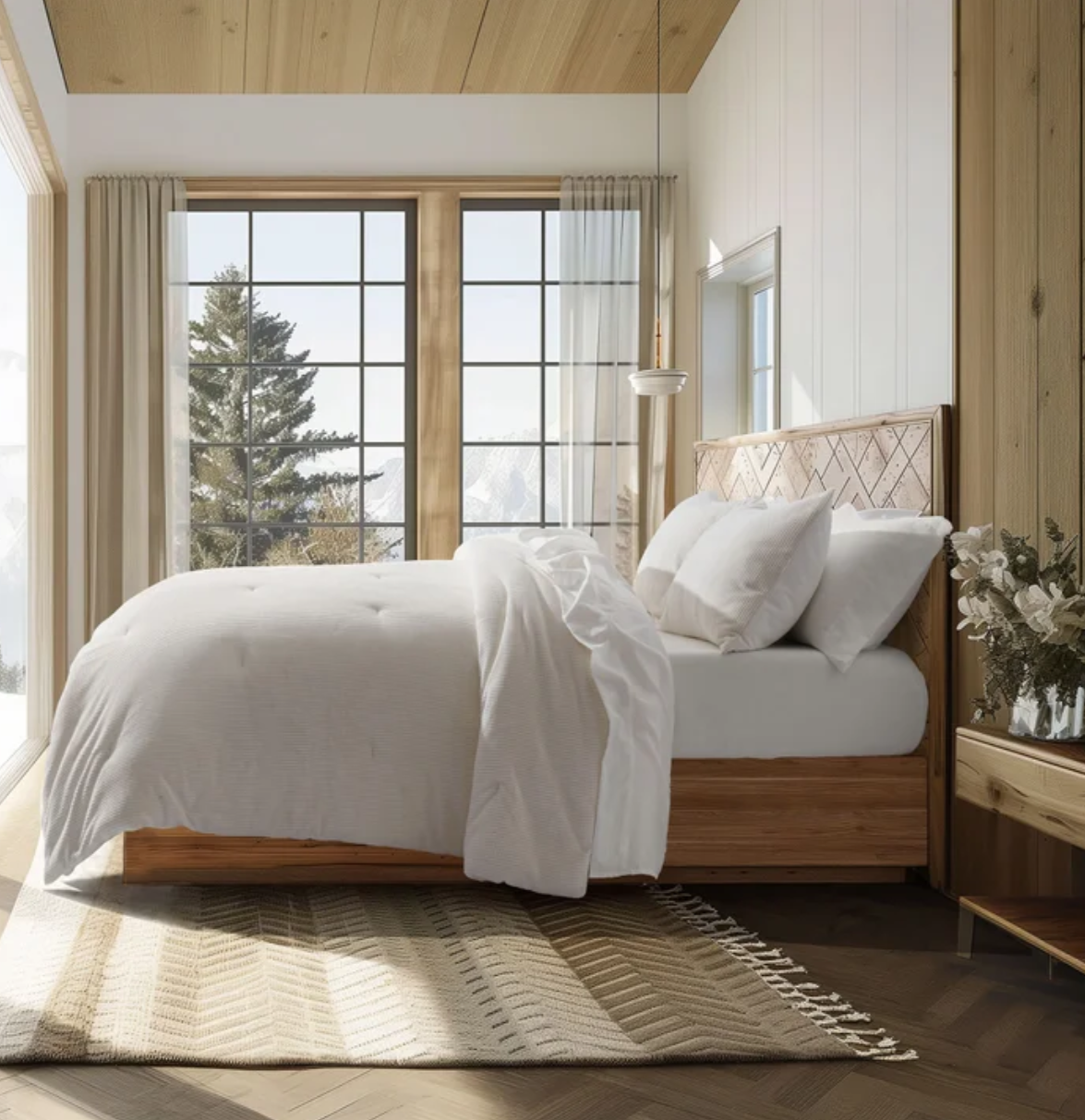 Evergrace Mini Waffle Plush Comforter 3-piece Set