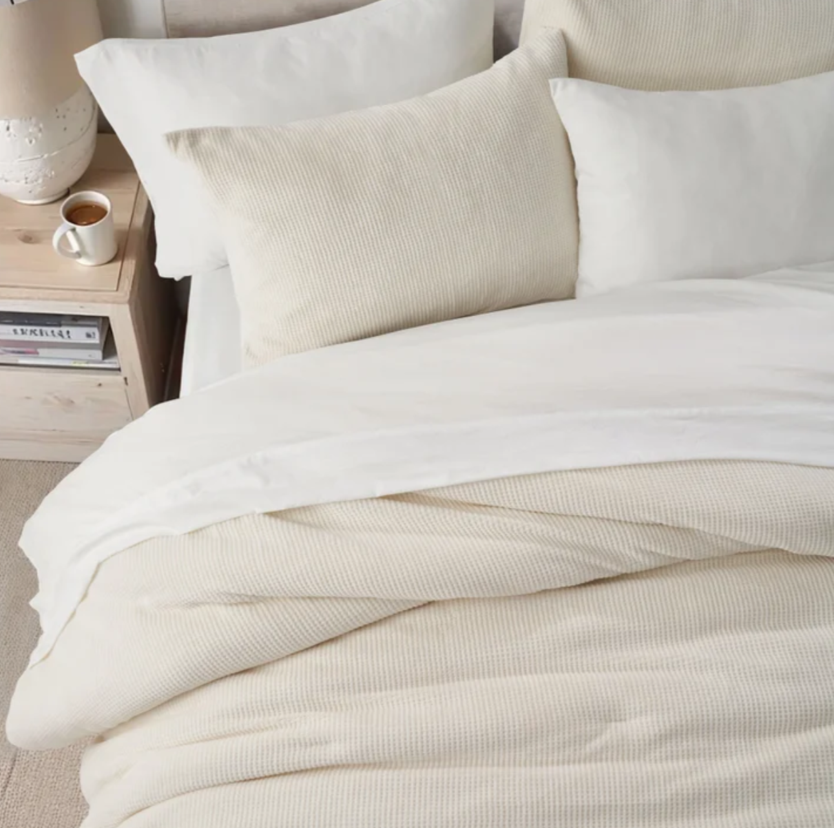 Evergrace Mini Waffle Plush Comforter 3-piece Set