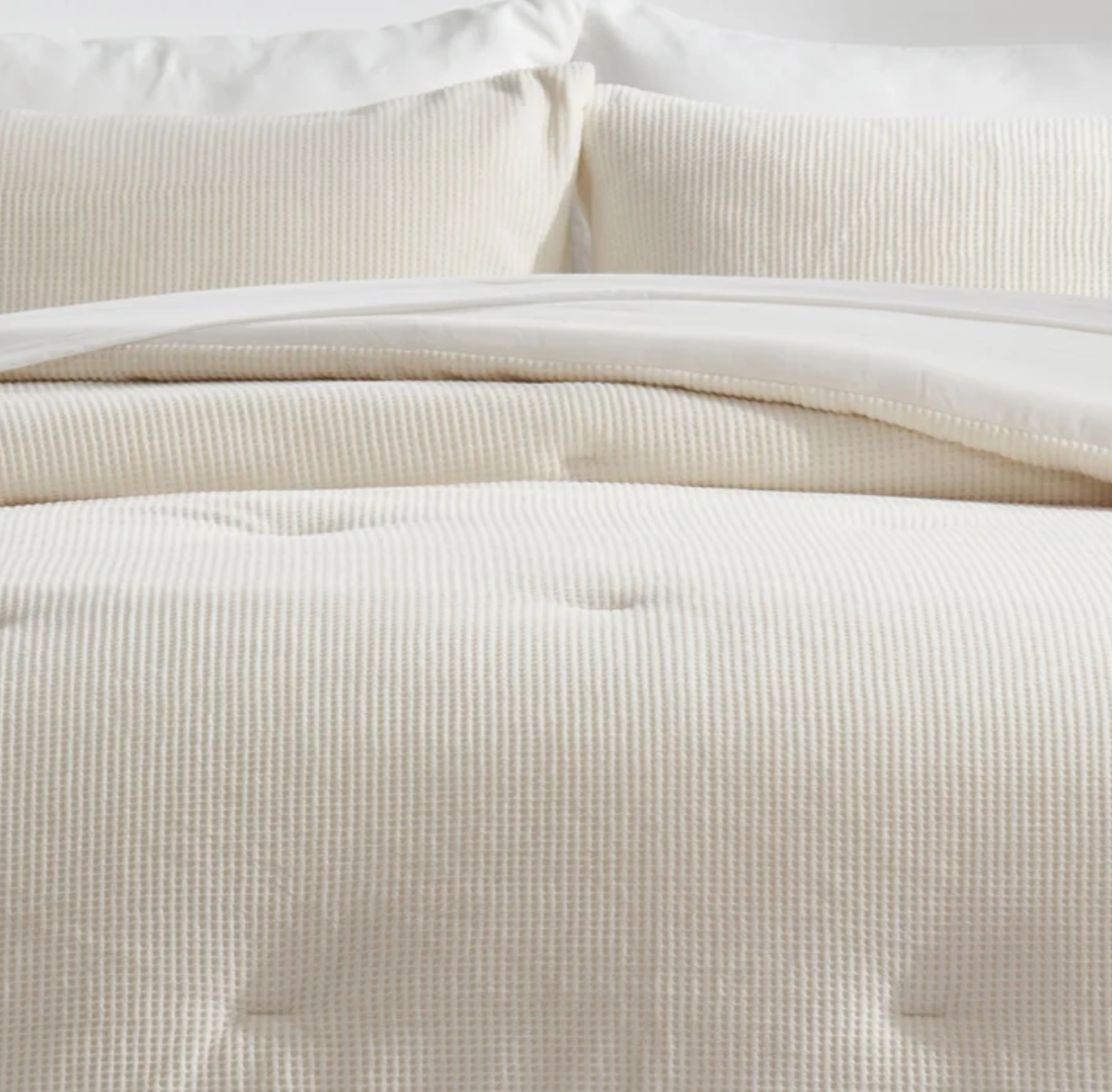 Evergrace Mini Waffle Plush Comforter 3-piece Set