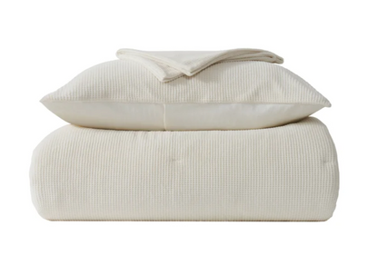 Evergrace Mini Waffle Plush Comforter 3-piece Set