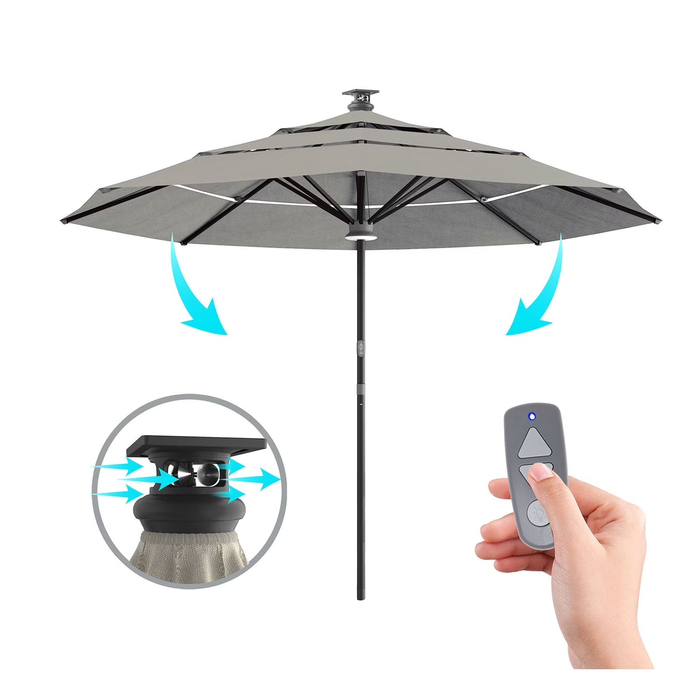 Smart Umbrella with Remote  - Above Height 2 Series 11'