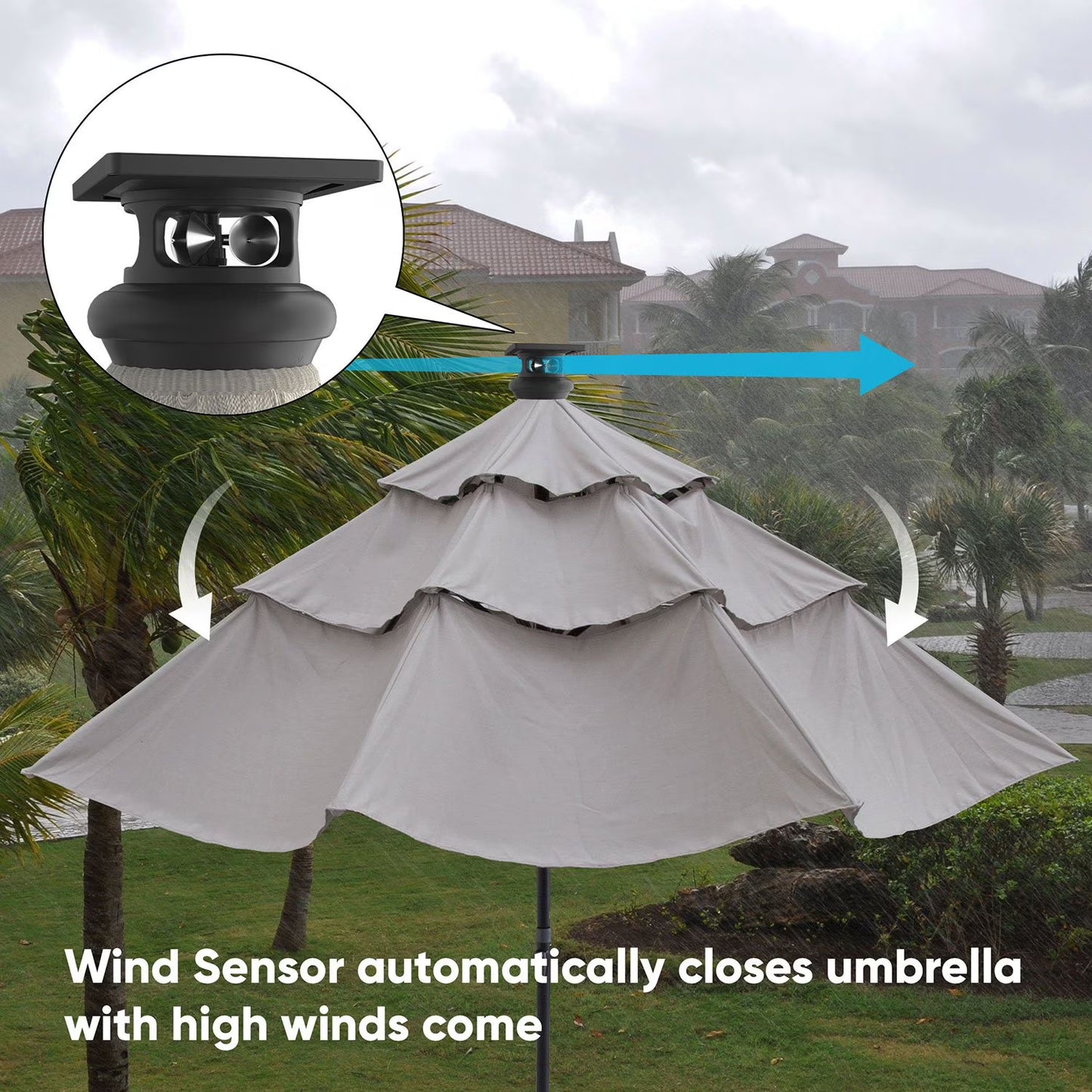 Smart Umbrella with Remote  - Above Height 2 Series 11'
