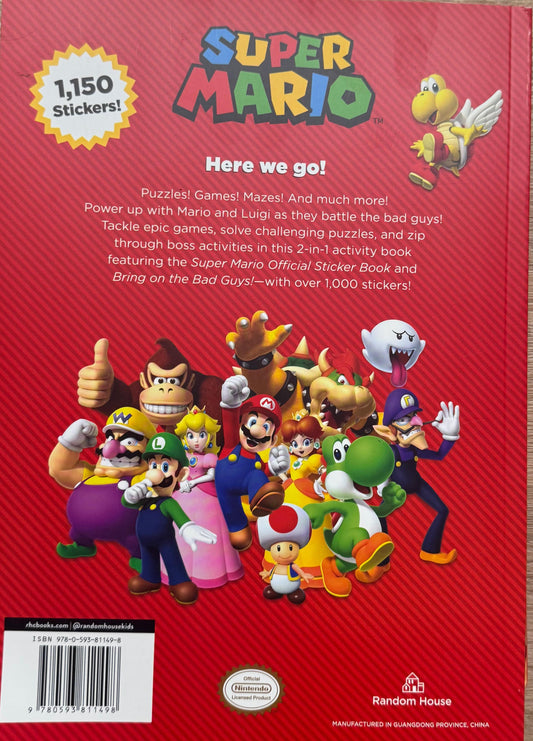 Super Mario Sticker Book - 1150 Stickers
