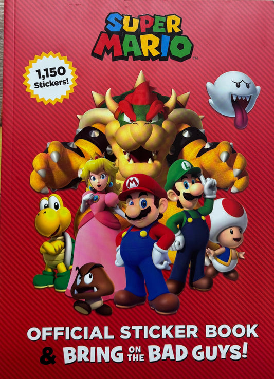 Super Mario Sticker Book - 1150 Stickers