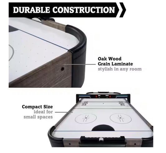 Charleston 48 in. Air Hockey Table with LED Electronic Scorer
