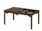 Wood Poker Table Convertible Gaming Table for 4-6 Players with Removable Tops