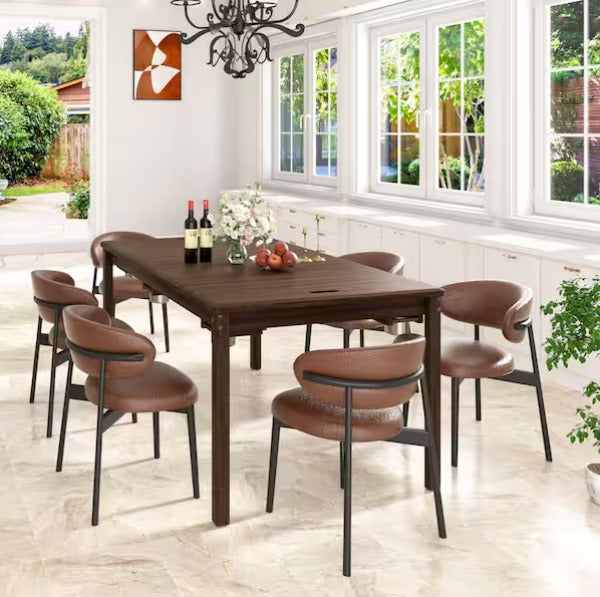 Wood Poker Table Convertible Gaming Table for 4-6 Players with Removable Tops