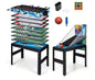 14 in 1-Combo Game Table Set with Foosball Air Hockey Ping Pong Chess Shuffleboard