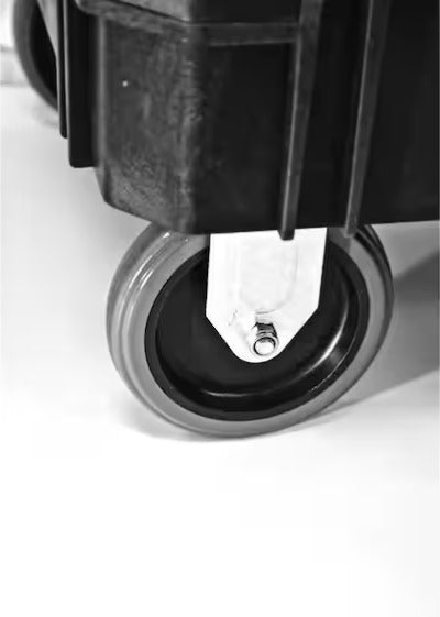 2-Tier Plastic 4-Wheeled Service Cart