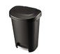 13 Gal. Black Indoor Step-On Trash Can