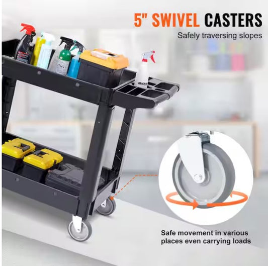 2-Shelf Utility Service Cart