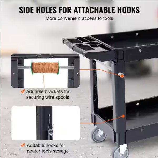 2-Shelf Utility Service Cart