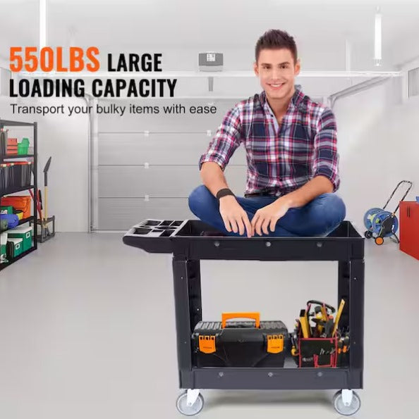 2-Shelf Utility Service Cart