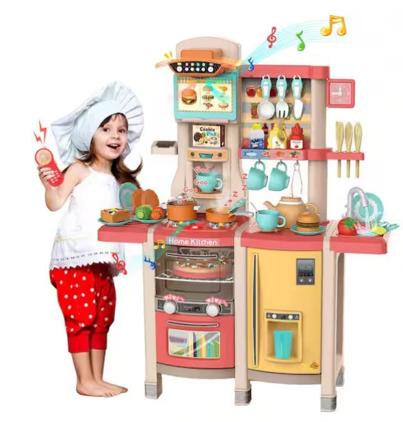 Kids Kitchen Playset, Pink