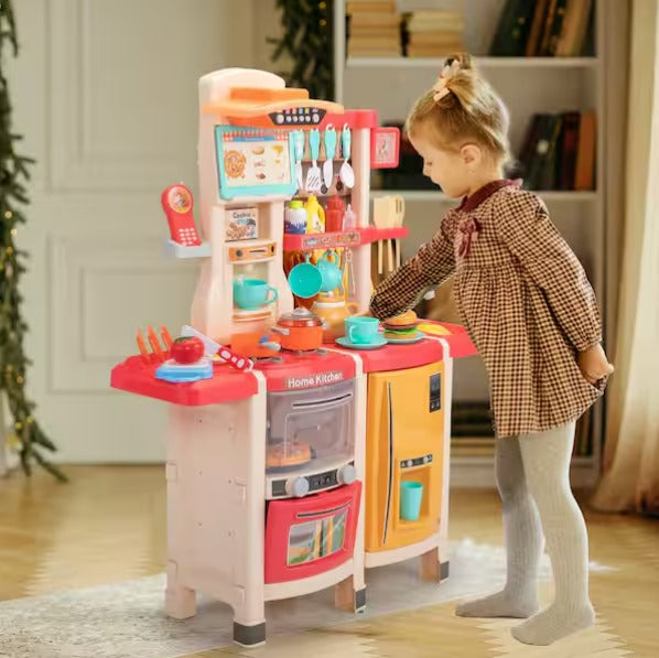 Kids Kitchen Playset, Pink