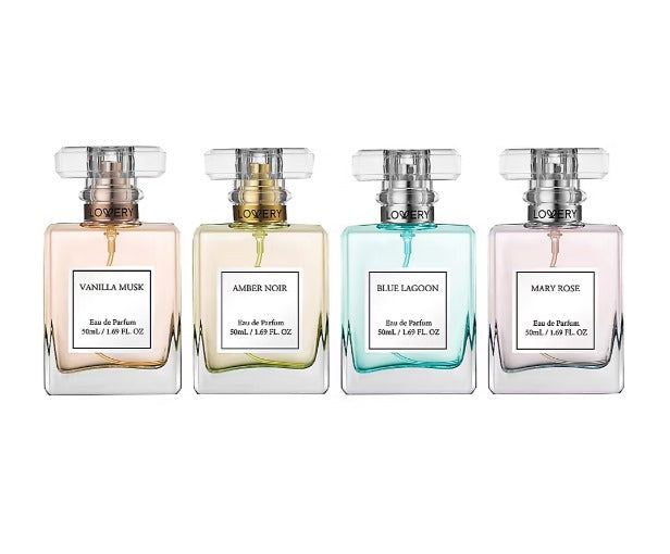 4-Piece Eau de Parfum Gift Set in Lagoon, Rose, Amber & Vanilla Scents