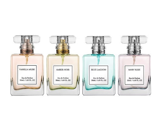 4-Piece Eau de Parfum Gift Set in Lagoon, Rose, Amber & Vanilla Scents