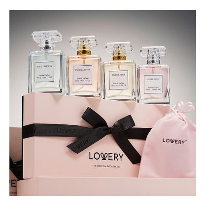 4-Piece Eau de Parfum Gift Set in Lagoon, Rose, Amber & Vanilla Scents