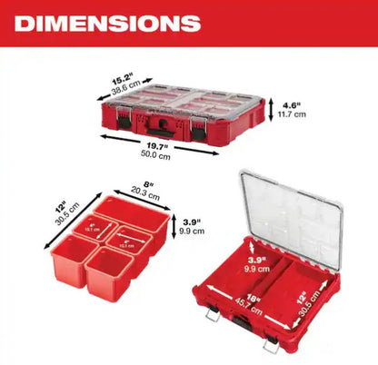 11-Compartment Impact Resistant Portable Small Parts Organizer