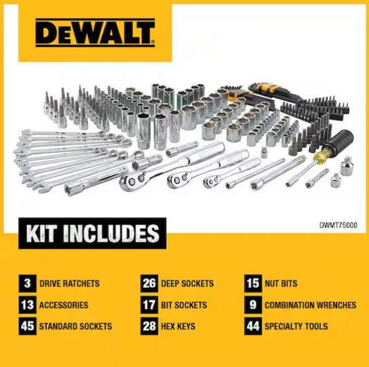 Drive Polished Chrome Mechanics Tool Set (200-Piece)