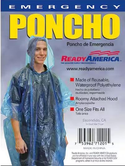Emergency Poncho (50-Pack)