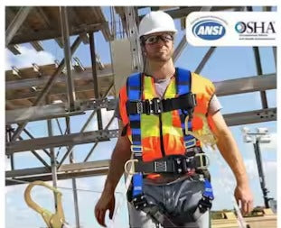 Full Body Safety Harness Fall Protection Kit