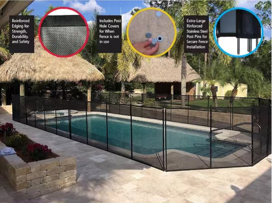 Pool Safety Fence for In-Ground Pool