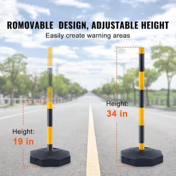 Traffic Safety Delineator Barrier with Base