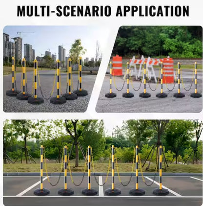 Traffic Safety Delineator Barrier with Base