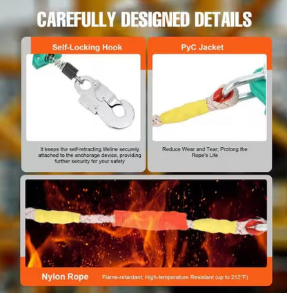 Safety Harness Protection with Alloy Steel Hook