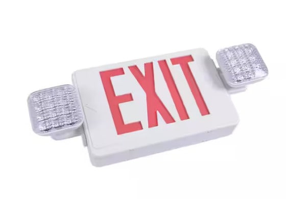 LED White Exit Sign and Emergency Light
