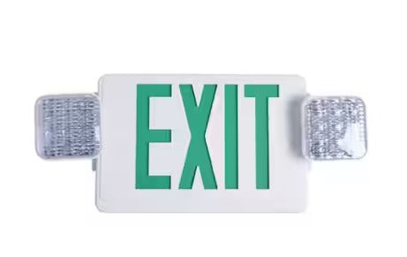 LED White Exit Sign and Emergency Light