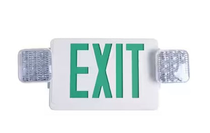 LED White Exit Sign and Emergency Light