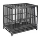 Heavy Duty Black Metal Dog Kennels